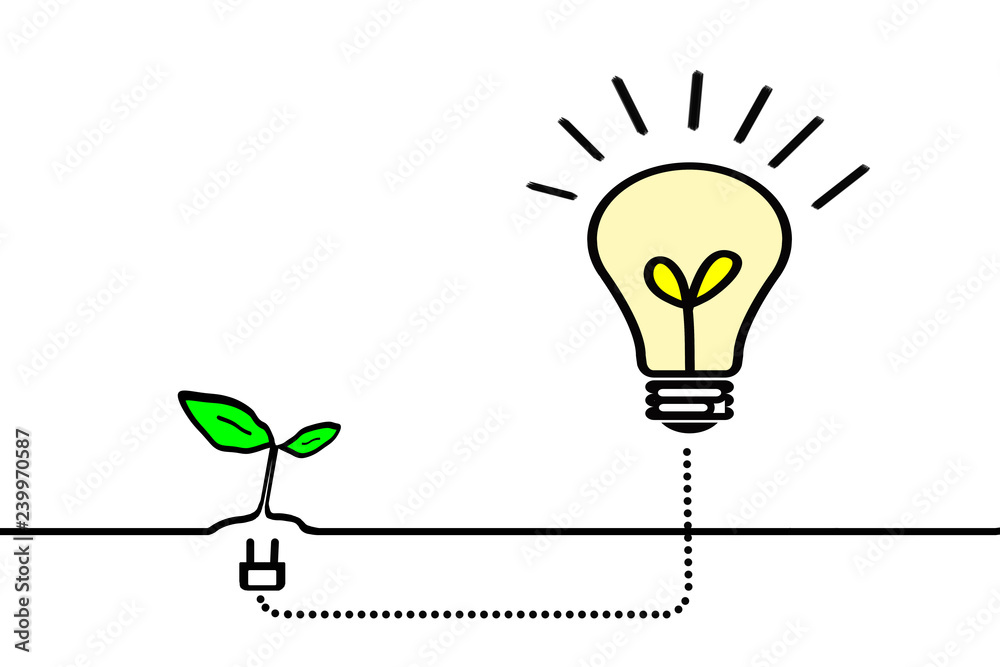 Illustration Of Clean Energy クリーンエネルギーのイラスト Stock Illustration Adobe Stock