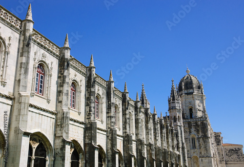 Jeronimos Monastery exterior. Lisbon, Portugal.  photo