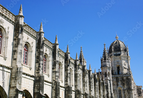 Jeronimos Monastery exterior. Lisbon, Portugal.  photo