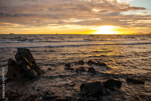 sunset on beach