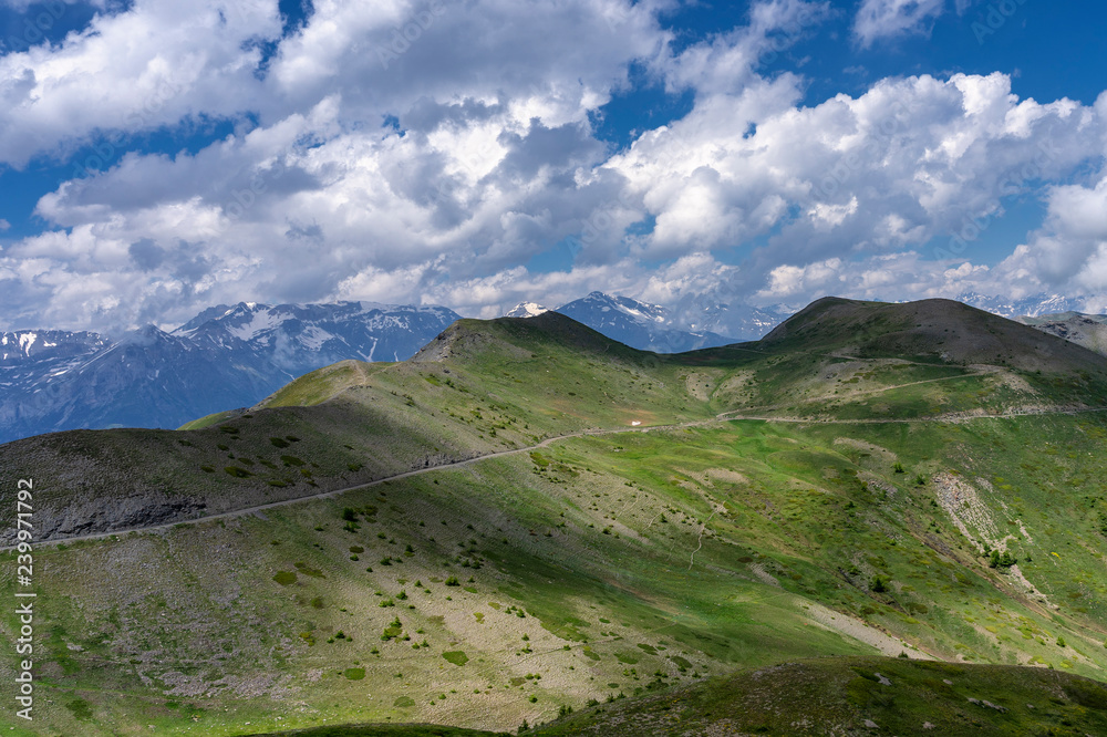 Mountain landscape along the road to Colle dell'Assietta Stock Photo |  Adobe Stock