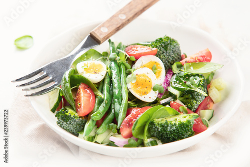 Wallpaper Mural Fresh vegetables  salad with eggs Torontodigital.ca