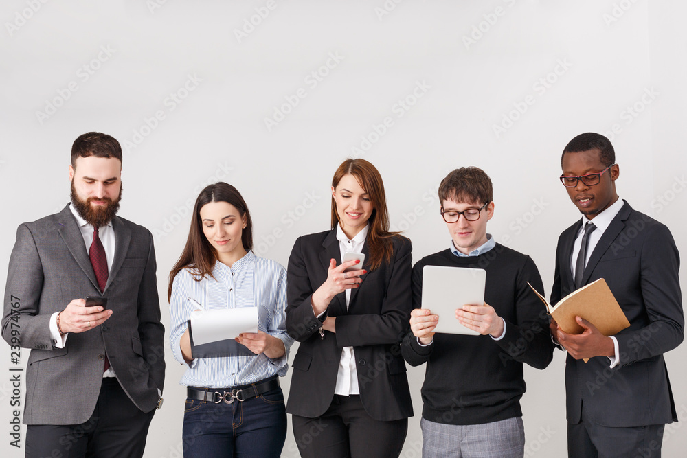 Business people teamwork crop, copy space Business people teamwork crop, copy space