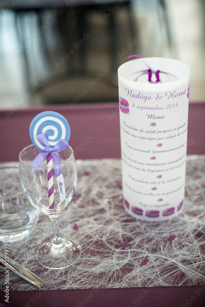 Décoration de table de mariage Décoration de table de mariage
