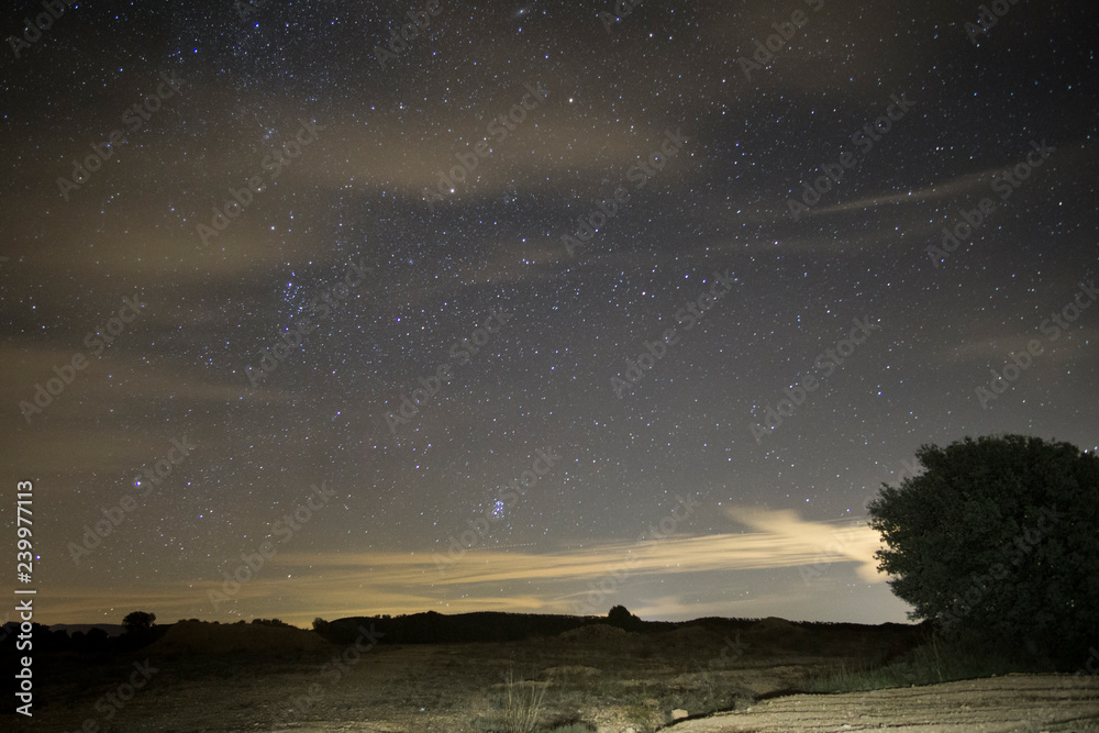 Stars in sky Teruel Aragon Spain