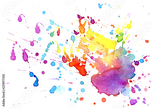 Bright watercolor spot. Abstract background. Bright watercolor slash. Watercolor background. 