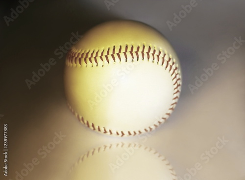 close up.Baseball ball .photo with copy space