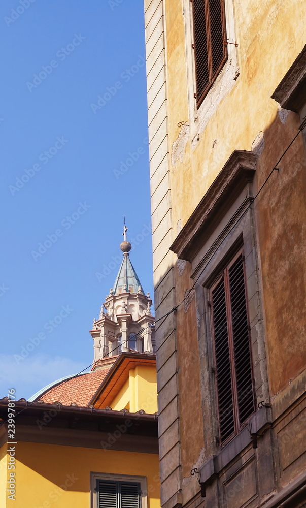 Fototapeta premium Detail of the Basilica of Santa Maria humility, Pistoia, Tuscany, Italy