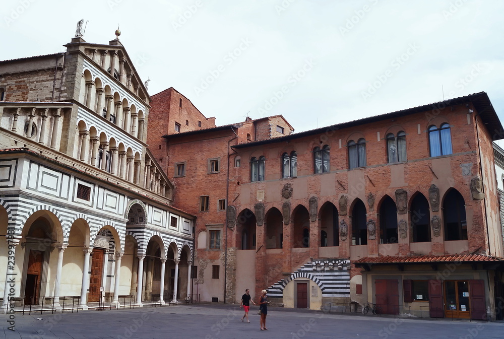 Cathedral of Sain Zeno and Old Bishops Palace, Pistoia, Italy