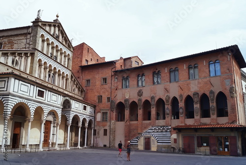 Cathedral of Sain Zeno and Old Bishops Palace, Pistoia, Italy © sansa55