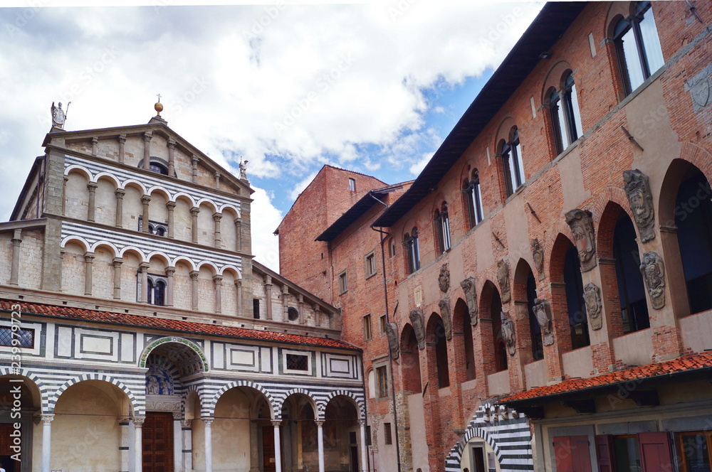 Cathedral of San Zeno and Old Bishop's Palace, Pistoia, Italy