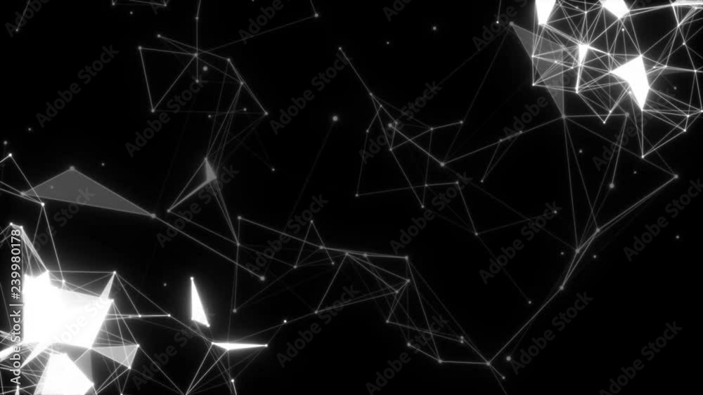 Digital space. Animated digital background. Place for text. Seamless loop.