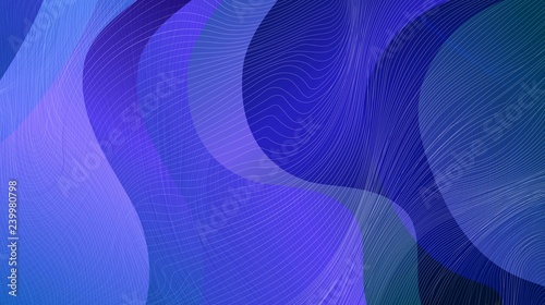 Abstract wave-shaped color background