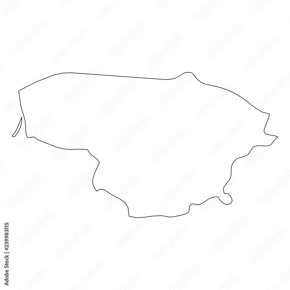 Lithuania - solid black outline border map of country area. Simple flat vector illustration. Lithuania - solid black outline border map of country area. Simple flat vector illustration.