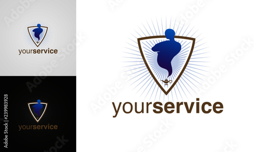 Logo Genie in a lamp, Service