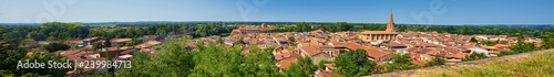 Aerial View Of The City Of Villemur Sur Tarn Haute Garonne Franc