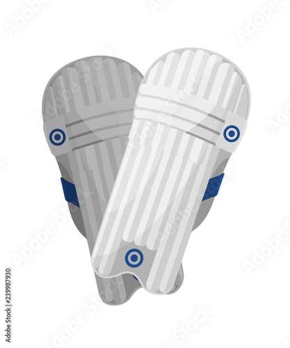 Sports white play and training kneepads. Knee pads, sports equipment.