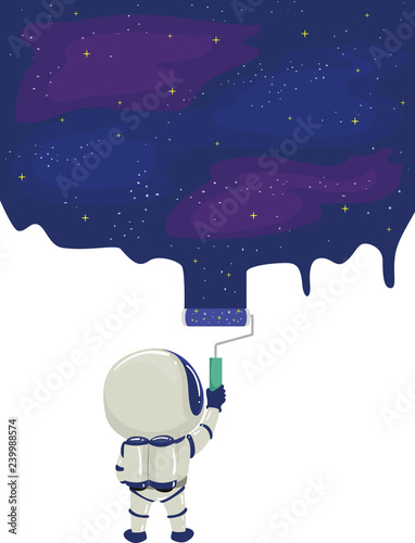Kid Astronaut Space Wall Pa...