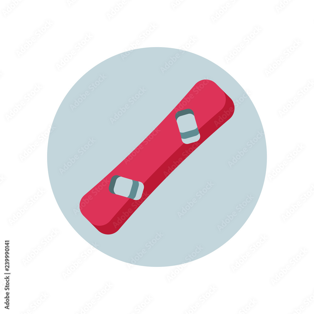 Snowboarding board flat icon isolated on grey background. Simple sign symbol in flat style. Winter sports equipment Vector illustration for web and mobile design. Snowboarding board flat icon isolated on grey background. Simple sign symbol in flat style. Winter sports equipment Vector illustration for web and mobile design.