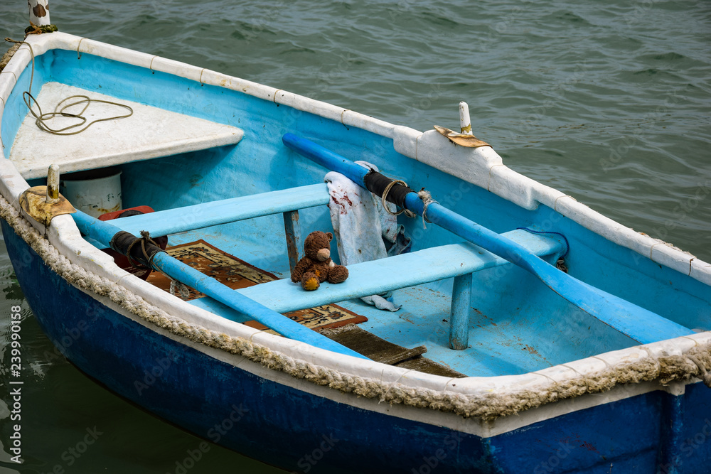 Teddy Bear in the boat