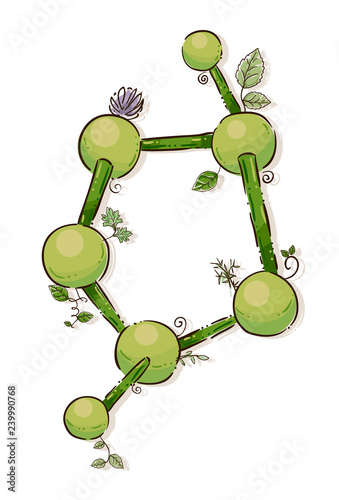Plant Molecule Illustration
