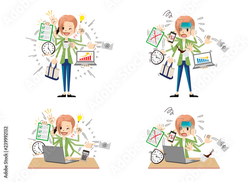 Multitasking Woman