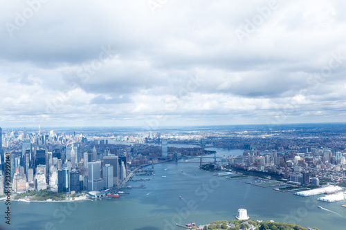 aerial view of atlantic ocean and new york city, usa © LIGHTFIELD STUDIOS