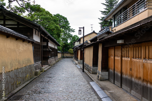 The Good Old Japanese Street at Bukeyashikiato, Kanazawa, Ishikawa, Japan 金沢 武家屋敷跡