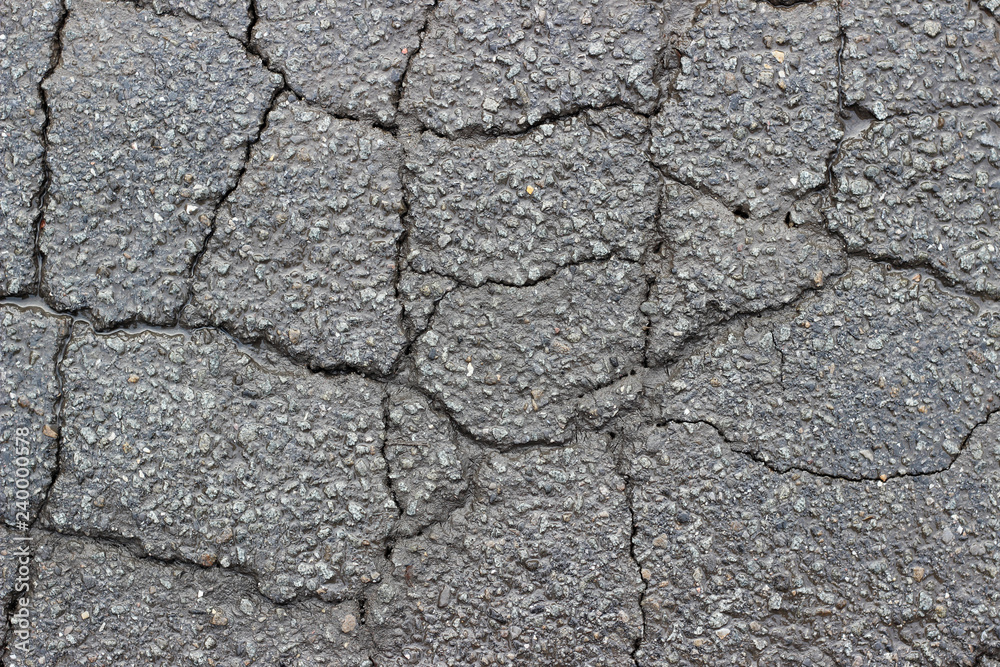 Asphalt wet crack fracture surface texture Asphalt wet crack fracture surface texture