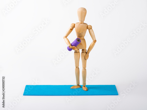 Gymnastik mit Pilatesrolle