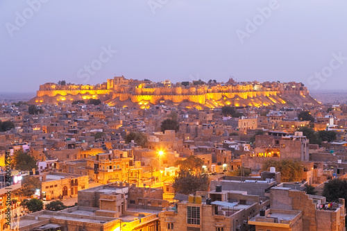 Jaisalmer city in Rajasthan state, India photo