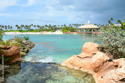 Nassau, Bahamas - MAY 2, 2018: The territory of The Atlantis Paradise Island resort, located in the Bahamas photo