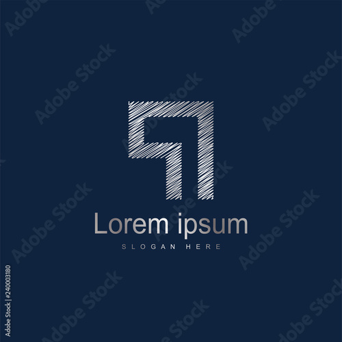 Initial Letter PI Logo Template Vector Design