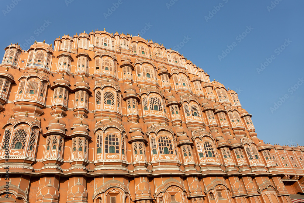 Hawa Mahal palace in Jaipur Rajasthan India.