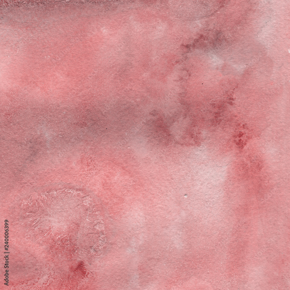 Red watercolor texture with abstract washes and brush strokes on white paper background. Trendy look. Chaotic abstract organic design. Red watercolor texture with abstract washes and brush strokes on white paper background. Trendy look. Chaotic abstract organic design.