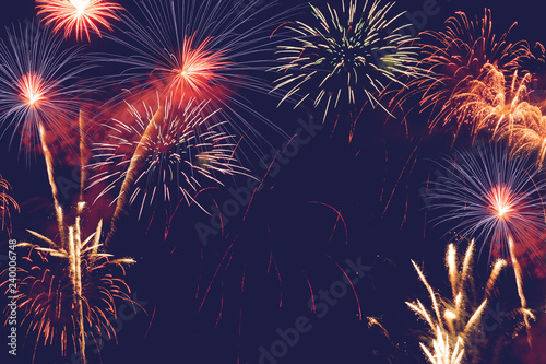 Canvas-taulu fireworks abstract background for celebration