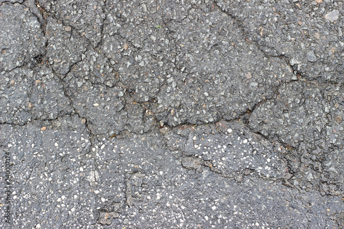 Asphalt wet crack fracture surface texture