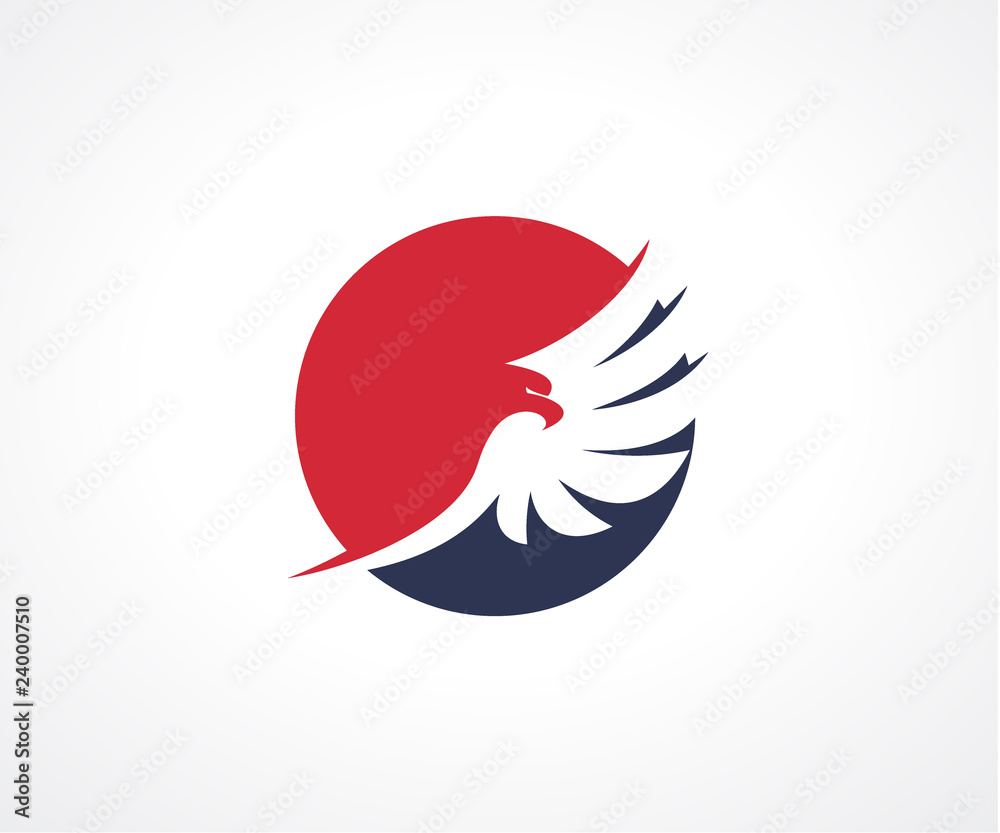Fototapeta premium Eagle Bird logo projekt wektor koncepcja, szablon logo ptak