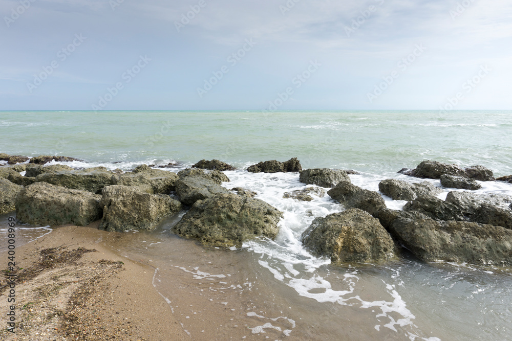 Licata beach in the South of Sicily Italy