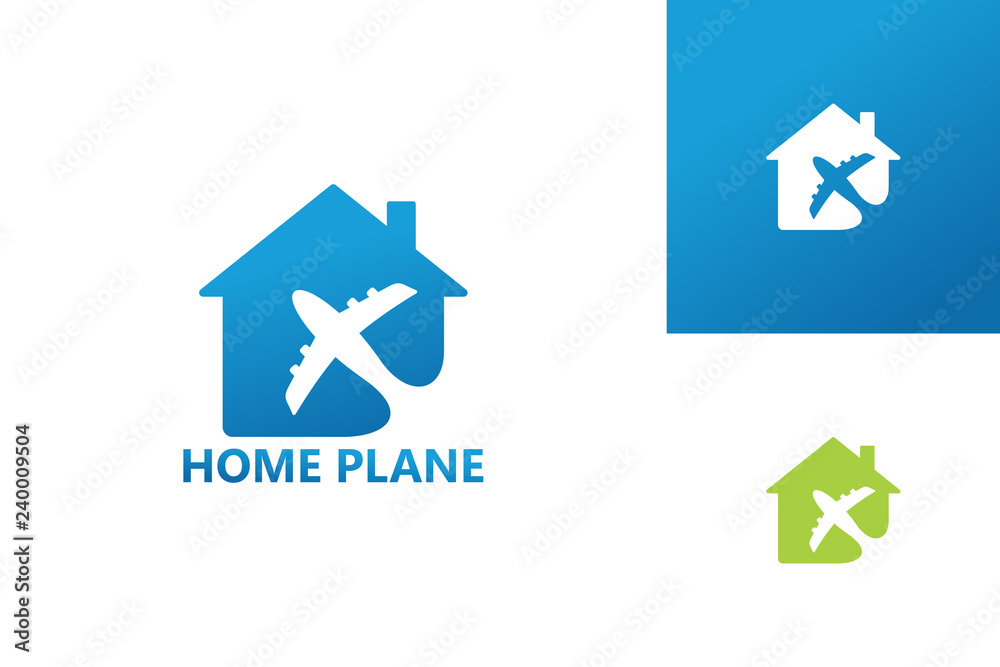 Home Plane Logo Template Design Vector, Emblem, Design Concept, Creative Symbol, Icon Home Plane Logo Template Design Vector, Emblem, Design Concept, Creative Symbol, Icon