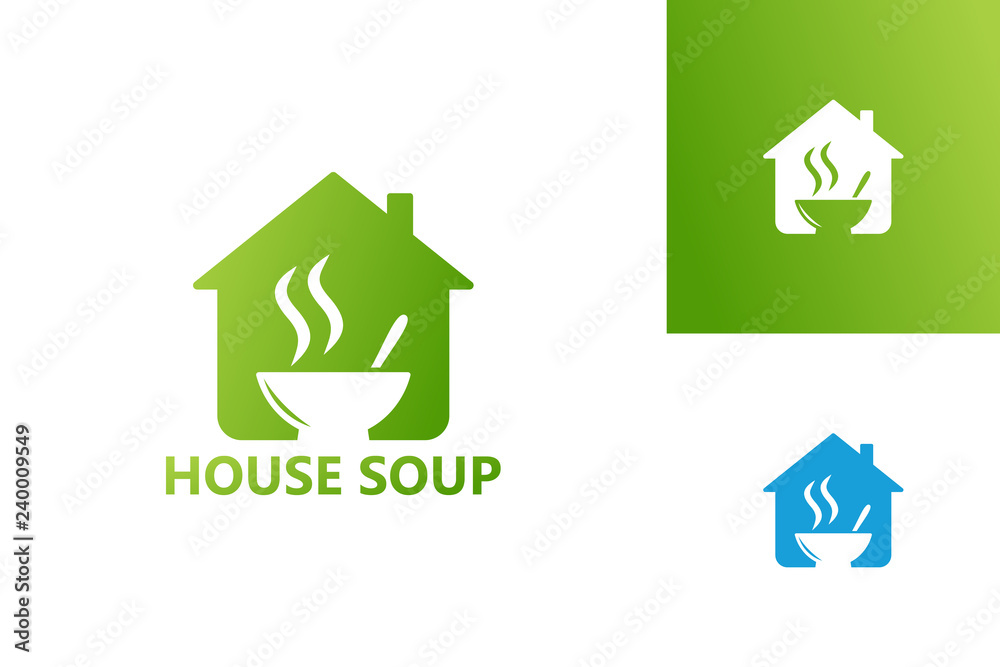 House Soup Logo Template Design Vector, Emblem, Design Concept, Creative Symbol, Icon House Soup Logo Template Design Vector, Emblem, Design Concept, Creative Symbol, Icon