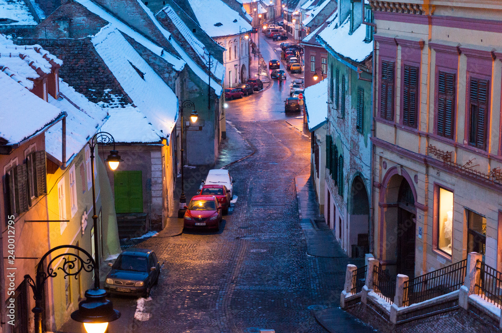 Fototapeta premium Sibiu by night