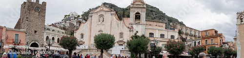 Taormina city in Sicily Italy