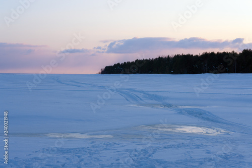 winter landscape on the sea © Maslov Dmitry