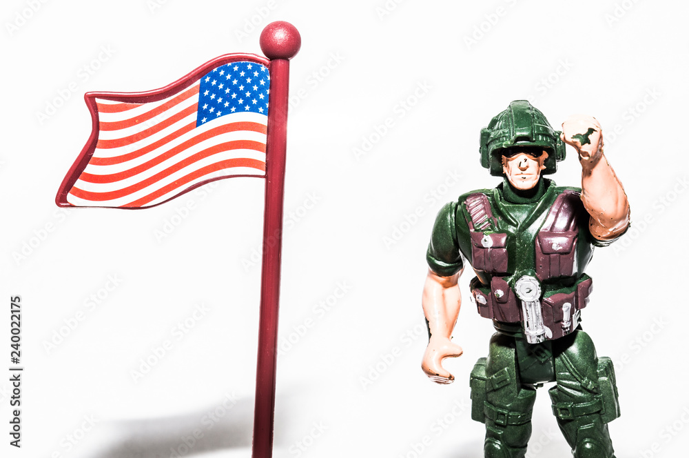 Toy soldier flag clearance