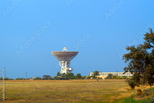 Fototapeta Naklejka Na Ścianę i Meble -  station of space communication and observation on the seashore