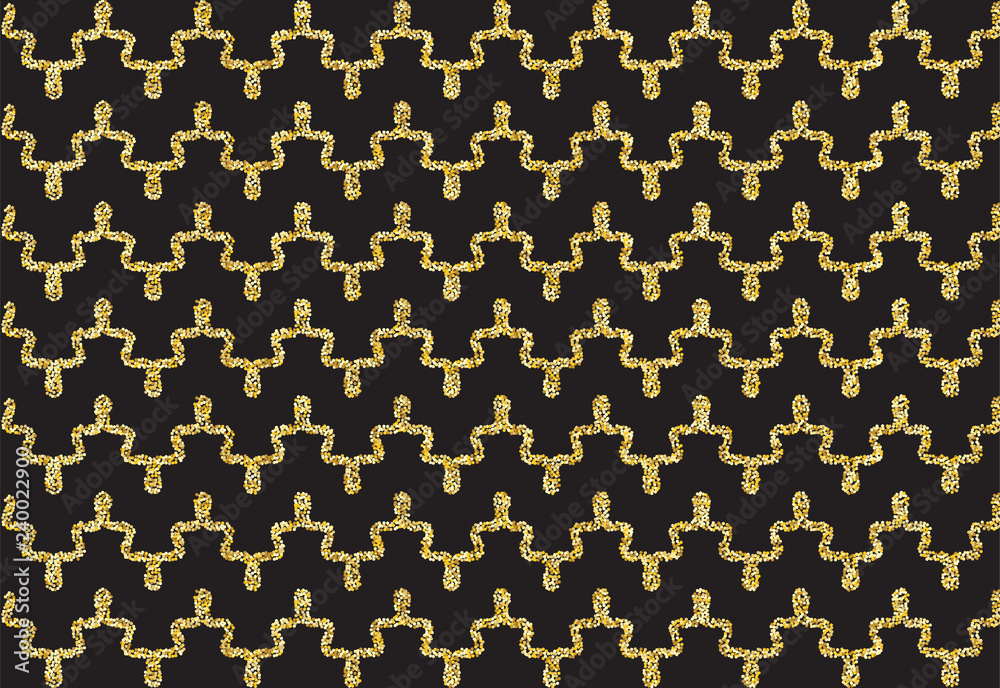 Golden shimmer wave pattern