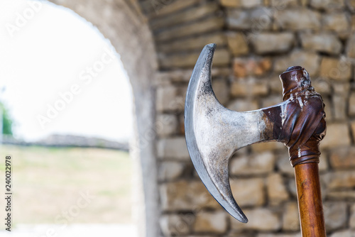 Ancient battle axe photo