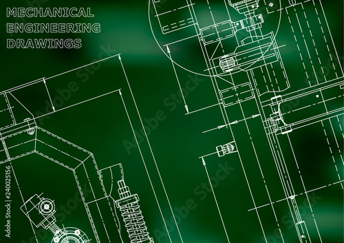 Blueprint  Sketch. Vector engineering illustration. Cover  flyer  banner  background. 