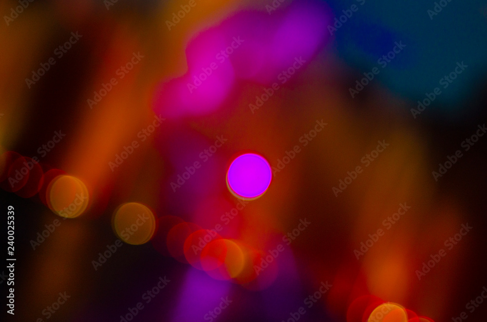 blurred glare of night colored lanterns blurred glare of night colored lanterns
